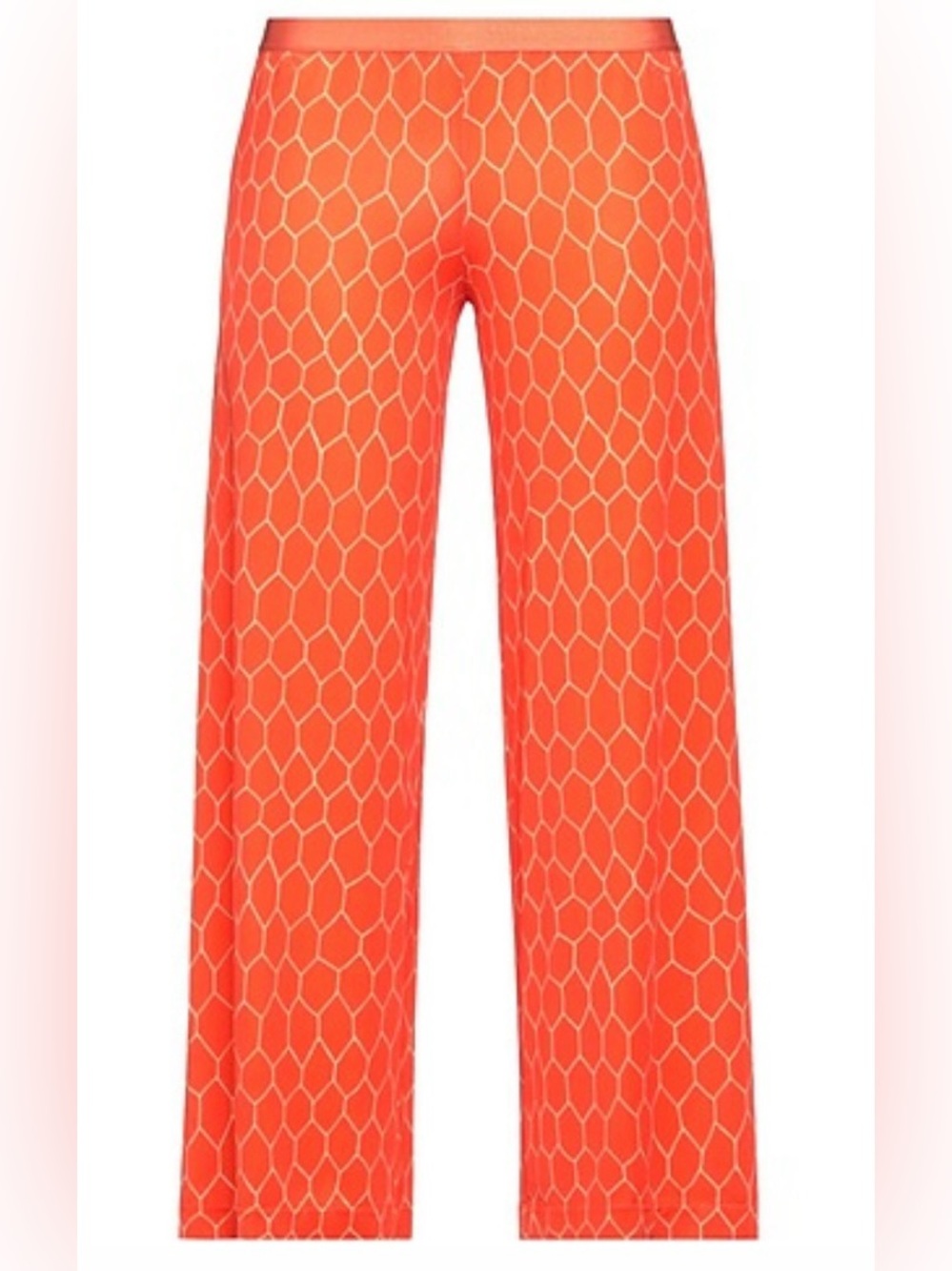 SIYU Spain Orange Geometric Wide Leg Pants NWT Size US 2 / EU 36